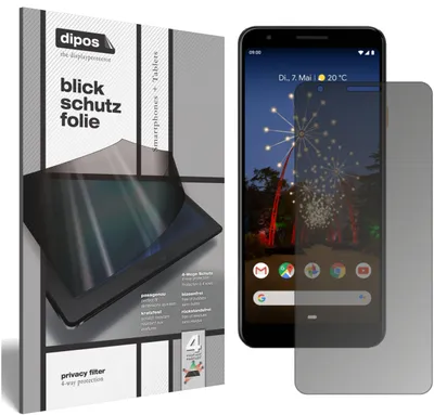 Produktbild von Google Pixel 3a XL Blickschutzfolie matt Schutzfolie Folie Display Schutz dipos