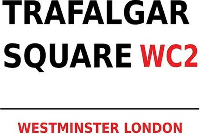 Produktbild von vianmo Holzschild 30x40 cm London Westminster Trafalgar Square WC2