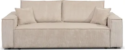 Produktbild von Couch Passio III mit Schlaffunktion und Bettkasten 250 cm Wohnlandschaft Schlafcouch Lieferung bis in die Wohnung (Poso 02 - cappucino)
