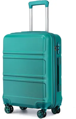 Immagine prodotto di Valigia rigida con struttura in ABS, colore turchese, dimensioni L (65 cm), capacità 61 litri, chiusura TSA, 4 ruote