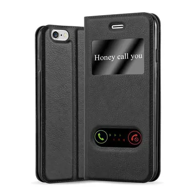 Produktbild von Cadorabo Schutzhülle für Apple iPhone 6 PLUS / 6S PLUS Hülle in Schwarz Handyhülle Book Case Cover Etui
