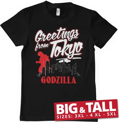 Produktbild von Greetings From Tokyo Big & Tall T-Shirt - 5XL - Black
