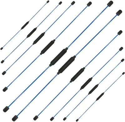 Produktbild von Best Sporting Schwingstab Fitness blau I Swingstick für Ganzkörpertraining I Gymnastikstab mit Anleitung für 16 Übungen I Fitnessgeräte für zuhause I Elastic Fitness Bar