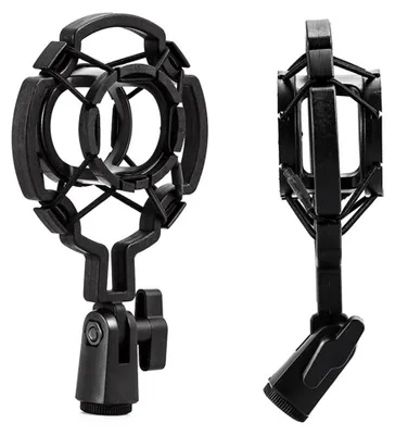 Imagen del producto de Soporte de micrófono para escritorio, trípode para micrófono de mesa, soporte de micrófono metálico con soporte para micrófono, ideal para streaming y grabación