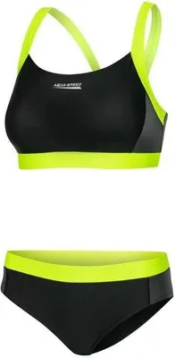 Produktbild von Naomi Damen-Badeanzug gelb reflektierend 38