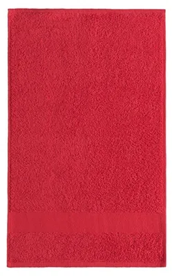 Obrázek produktu pro L-Merch - Ručník pro hosty, jednobarevný LT981 (50 cm x 30 cm) (červený)
