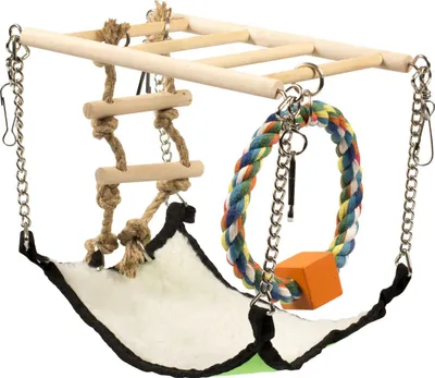 Produktbild von Duvo+ Holzhängebrücke mit Hammock