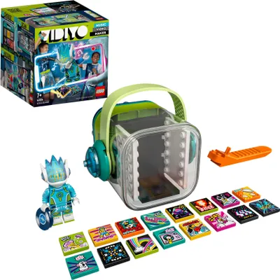 Produktbild von LEGO 43104 VIDIYO Alien DJ BeatBox Music Video Maker Musik Spielzeug für Kinder, AR Set App mit Minifigur