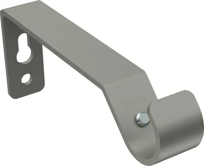 Produktbild von Interdeco Träger mit Abstand 7,5 cm / Wandhalterung für Gardinenstangen 16 mm Ø, 1-läufig Chrom matt, Typ Olymp