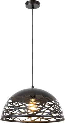 Produktbild von Rabalux 5086 Pendelleuchte 1 Spot Norena, E27, schwarz, rund, Industriell, ø400mm