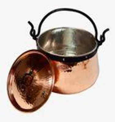 Produktbild von "CopperGarden®" Kupferkessel 5 Liter | Handverzinnt & Deckel