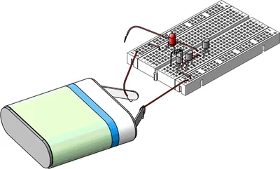 Produktbild von Grundversuche Elektronik mit Breadboard