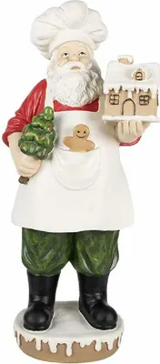 Produktbild von Clayre & Eef 5PR0124GG Dekoration Weihnachtsmann 26x20x59 cm