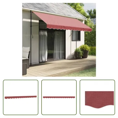 Produktbild von The Living Store Markisenvolant Burgunderrot 3,5 m