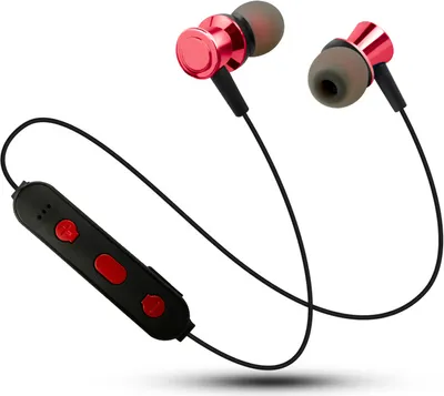Immagine prodotto di Wireless Stereo Earbuds Sport Bluetooth Cuffie Neckband Sport Earbuds CSR per tutti i telefoni rosso
