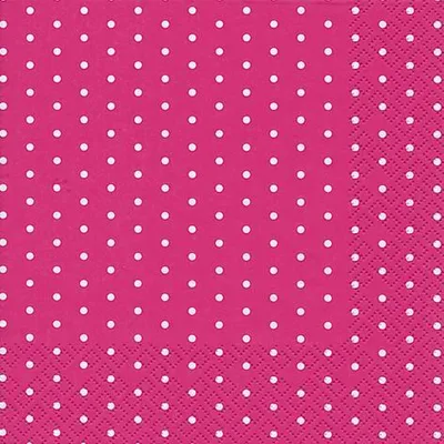 Produktbild von Servietten 33x33 cm - Mini Dots berry