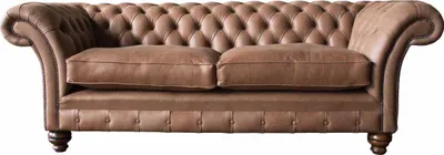 Obrázek produktu pro Chesterfield Sofa Design Luxus Leder Polster Klassische Sofa 3 Sitzer