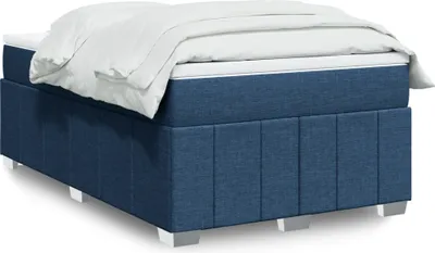 Produktbild von Schlichtes Boxspringbett mit Matratze - Blau 120x190 cm Stoff Design Klassische Betten 6626463