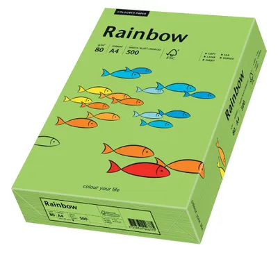 Obrázek produktu pro PAPYRUS multifunkční papír Rainbow, A4, intenzivní zelená barva