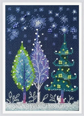 Obrázek produktu pro Výšivky křížem vyšívané sadou RTO "Dressed", 10,5x14,5cm