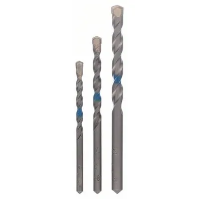Immagine prodotto di Accessori Bosch 2609255416 Set di punte elicoidali in metallo duro per calcestruzzo 3 pezzi 5 mm, 6 mm, 8 mm codolo diritto 1 set