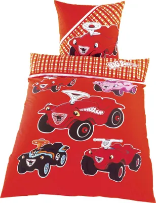 Produktbild von JACK Renforcé Baumwolle Bettwäsche 2 tlg. 135x200cm BIG Bobby Car mit Reißverschluss