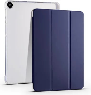 Produktbild von Schutz Hülle für Huawei MatePad SE Tablet Case Smart Cover Tasche 3 Fold Bumper, Farbe:Dunkelblau