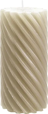 Produktbild von Stumpenkerze aus Paraffin, gedreht, Sahara, 140/70 mm, WENZEL, Brenndauer ca. 69h, Spiralkerze