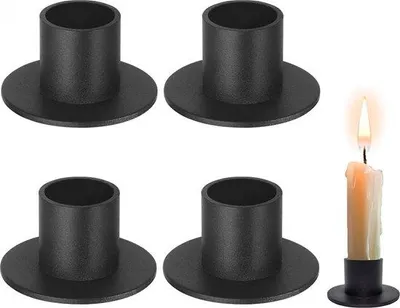 Produktbild von Metall-Kerzenhalter 4-teilig für Weihnachten und Valentinstag Dekoration