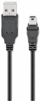 Produktbild von GOOBAY USB 2.0 Hi-Speed Anschlusskabel A/B 93229, 0,3 m, schwarz