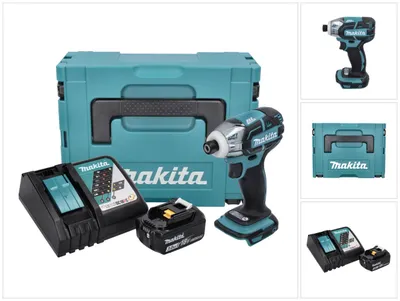 Obrázok produktu pre Akumulátorový impulzný skrutkovač Makita DTS 141 RF1J 18 V 40 Nm 1/4" bezkartáčový + 1x akumulátor 3,0 Ah + nabíjačka + Makpac