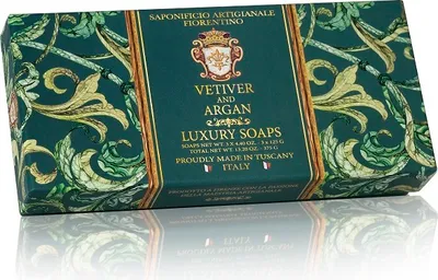 Produktbild von Fiorentino Seife Vetiver and Argan 3 x 125g