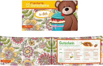 Produktbild von Gutscheinheft / "12 Gutscheine für dich"
