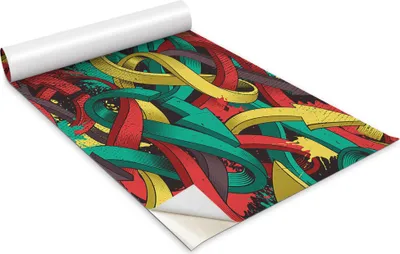 Obrázek produktu pro Samolepicí fólie na nábytek - dekorační fólie - stolní nábytek - lze stříhat na míru - šipky na graffiti - 100 x 50 cm