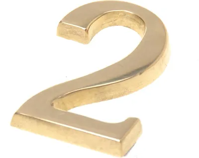 Zdjęcie produktu dla Samoprzylepne numery na drzwi - naklejki z numerami domów 0-9 - numery adresowe domu - adres domu - 5 centymetrów złote kolory (dwa)