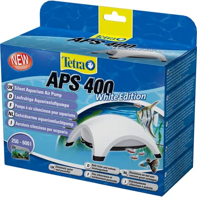 Produktbild von Tetra Aquarienluftpumpe Edition White APS 400, Weiß, besonders leise, mit Lufthahn