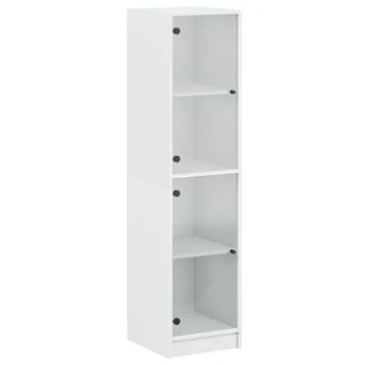 Produktbild von Highboard mit Glastüren Weiß 35x37x142 cm
