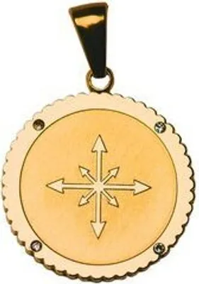 Produktbild von Anhänger - Glücksbringer - Edelstahl - goldfarben