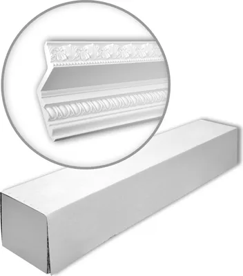 Produktbild von Profhome 150137 Eckleisten 1 Karton SET mit 4 Stuckleisten | 8 m