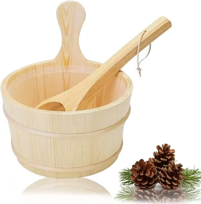 Imagen del producto de Set de sauna Emmer con cuchara de madera