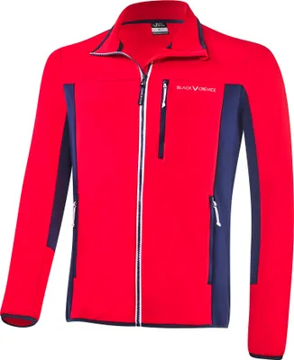 Produktbild von BLACK CREVICE - Herren Second Layer - Fleecejacke | Farbe: Rot/Blau | Größe: XL