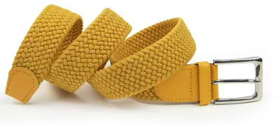Productafbeelding van Vrouwenriem, gevlochten, elastisch, 3,5 cm. Stretchriem, verstelbaar, zonder gaatjes