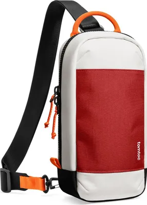 A sling bag is shown against a white background.
