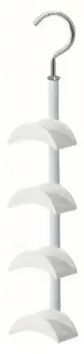 Immagine prodotto di Porta borse da parete - Set di 2 - Rotazione a 360 gradi - 4 ganci - Supporto per borse - Salvaspazio
