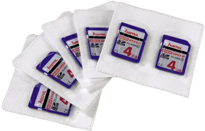 Immagine prodotto di Hama Manicotti autoadesivi per schede SD - Memory-Etui - 2 Memory Stick-Karten