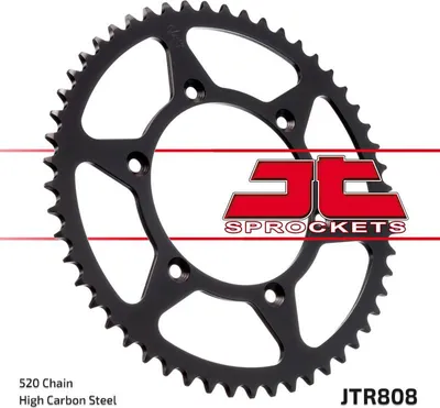 Produktbild von JTSPROCKETS Kettenrad JTR808.44 hinten Kohlenstoffstahl