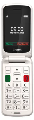 Image de Siemens Gigaset GL595, boîtier à clapet, SIM simple, 7,11 cm (2.8"), 0,3 MP, 800 mAh, blanc