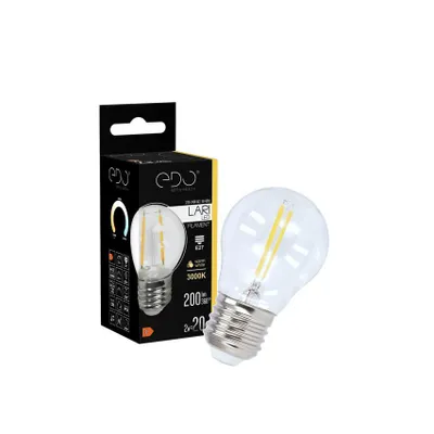 Zdjęcie produktu dla Żarówka LED LARI G45 E27 2W 3000K ciepła WW, 200lm EDO777462