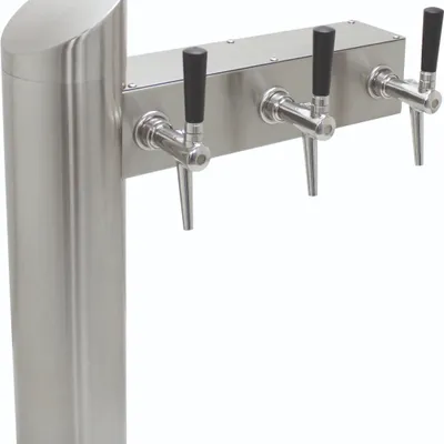 Image de Colonne biere modèle "RJ6", acier inoxydable mat