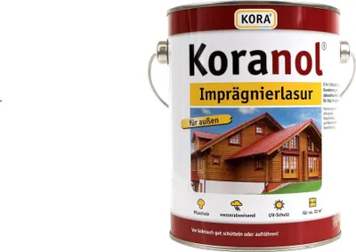 Produktbild von KORANOL Imprägnierlasur, Teak, 2,5 Ltr